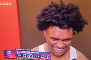 今天可以试试了😆阿门曾谈：防不住杰伦·格林的！除非我来防！